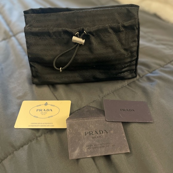 Prada clutch bag. Authentication cards included. Black. - Picture 1 of 10